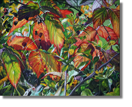 Autumn Leaves
oil on canvas
51 x 41 cm